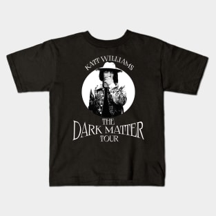 White Text the dark matter tour | Katt Williams Kids T-Shirt